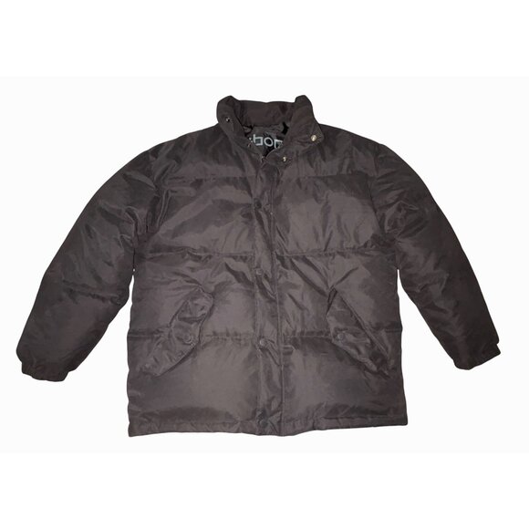 Claiborne Mens Black Puffer Down Quilted Jacket Winter Wear Size L - Picture 3 of 14